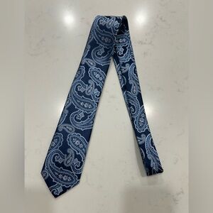 Hugo Boss Navy Paisley Tie